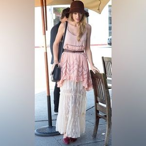 Free People Voile Trapeze Blush Combo Sz XS